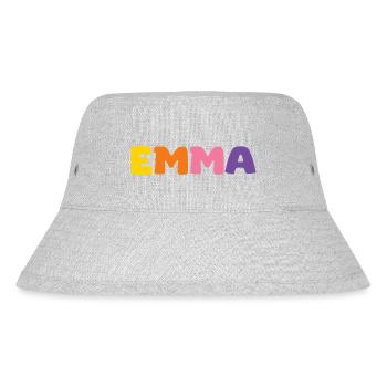 Name - Emma - Stanley/Stella recycelter Bucket Hat - Grau meliert - Vorne