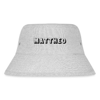 Name - Mattheo - Stanley/Stella recycelter Bucket Hat - Grau meliert - Vorne