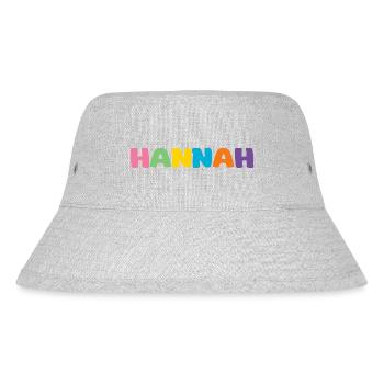 Name - Hannah - Stanley/Stella recycelter Bucket Hat - Grau meliert - Vorne