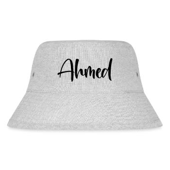 Vorname - Ahmed - Stanley/Stella recycelter Bucket Hat - Grau meliert - Vorne