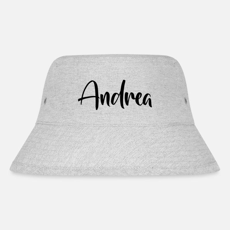 Vorname - Andrea - Stanley/Stella recycelter Bucket Hat - Grau meliert