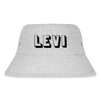Name - Levi - Stanley/Stella recycelter Bucket Hat - Grau meliert - Vorne