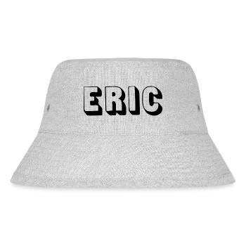 Name - Eric - Stanley/Stella recycelter Bucket Hat - Grau meliert - Vorne