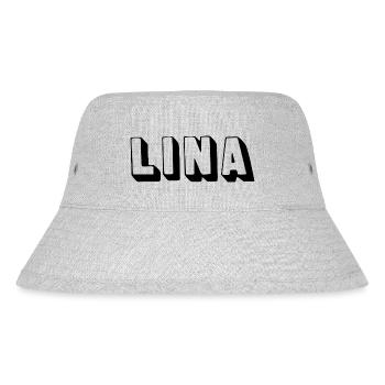 Name - Lina - Stanley/Stella recycelter Bucket Hat - Grau meliert - Vorne