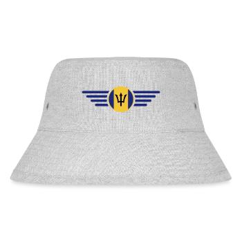 Ich liebe Barbados, Eleganz Stil Design T-Shirt - Stanley/Stella recycelter Bucket Hat - Grau meliert - Vorne