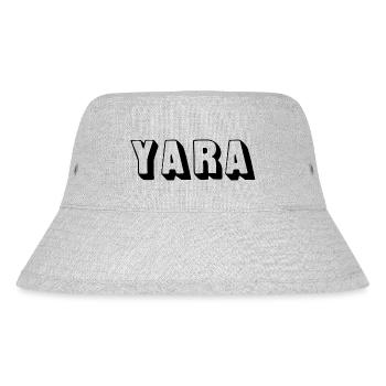 Name - Yara - Stanley/Stella recycelter Bucket Hat - Grau meliert - Vorne