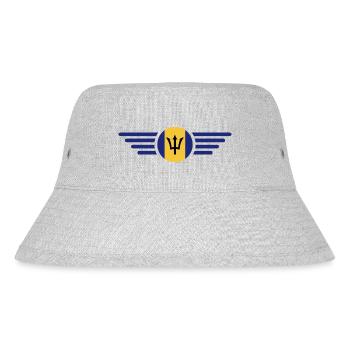 Ich liebe Barbados, Eleganz Stil Design T-Shirt - Stanley/Stella recycelter Bucket Hat - Grau meliert - Vorne