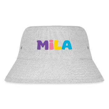 Name - Mila - Stanley/Stella recycelter Bucket Hat - Grau meliert - Vorne