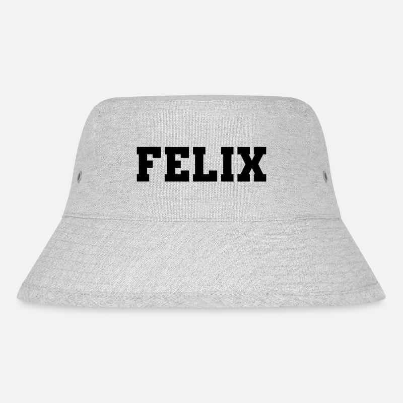 Name - Felix - Stanley/Stella recycelter Bucket Hat - Grau meliert