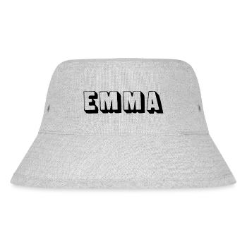 Name - Emma - Stanley/Stella recycelter Bucket Hat - Grau meliert - Vorne