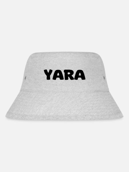 Name - Yara - Stanley/Stella recycelter Bucket Hat - Grau meliert