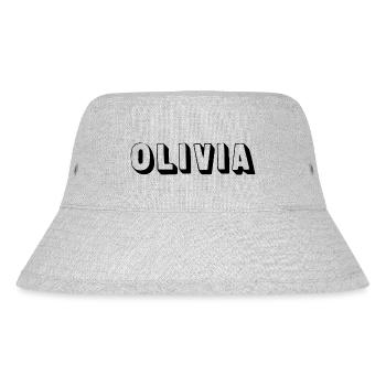 Name - Olivia - Stanley/Stella Recycled Bucket Hat - heather grey - Front