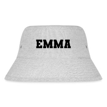 Name - Emma - Stanley/Stella recycelter Bucket Hat - Grau meliert - Vorne