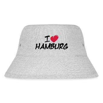 I love Hamburg / I Love Hamburg - Stanley/Stella Recycled Bucket Hat - heather grey - Front