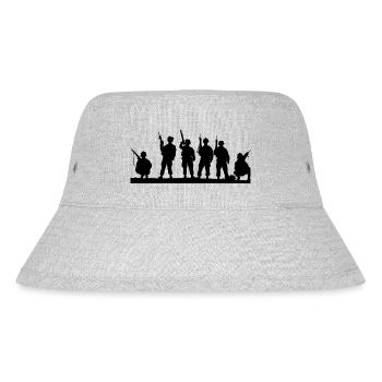 army soldier soldier knight world war world129 - Stanley/Stella Recycled Bucket Hat - heather grey - Front