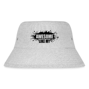 Template Awesome Like My - Stanley/Stella Recycled Bucket Hat - heather grey - Front