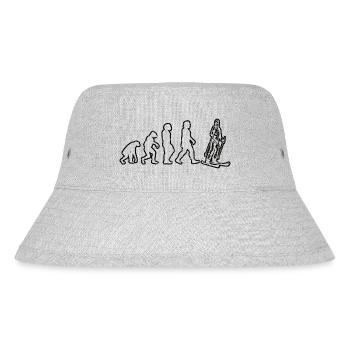Skiing Skiers Ski Design Ski Ski Skiing Outfit - Stanley/Stella Recycled Bucket Hat - heather grey - Front