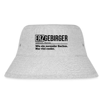 Erzgebirger sachse cool - Stanley/Stella recycelter Bucket Hat - Grau meliert - Vorne