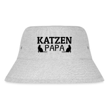 Bester Katzen Papa der Welt Katzenpapa Hauskatzen - Stanley/Stella recycelter Bucket Hat - Grau meliert - Vorne