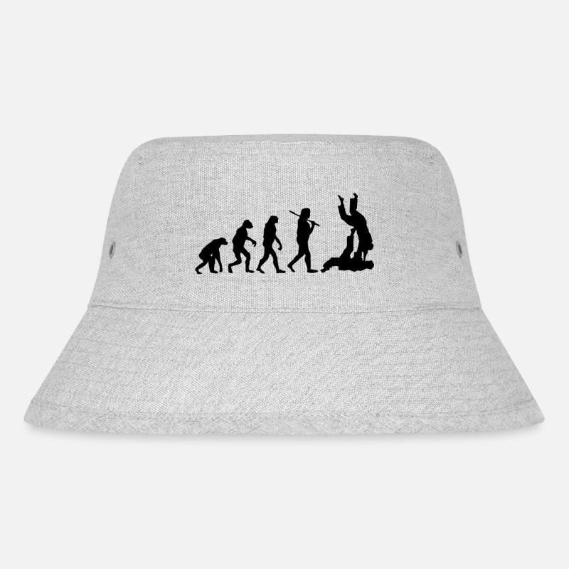 Judo - Stanley/Stella recycelter Bucket Hat - Grau meliert