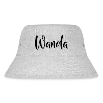 Name - Wanda - Stanley/Stella recycelter Bucket Hat - Grau meliert - Vorne