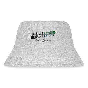 Lassen Sie uns wachsen - Stanley/Stella recycelter Bucket Hat - Grau meliert - Vorne
