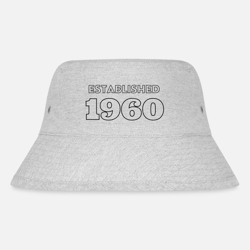 Established 1960 - Feier dein Geburtsjahr - Stanley/Stella recycelter Bucket Hat - Grau meliert