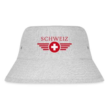 Switzerland Style Design T-Shirt - Stanley/Stella Recycled Bucket Hat - heather grey - Front