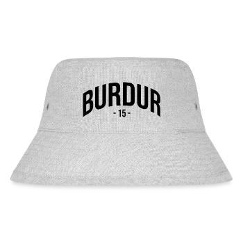 Burdur 15 Türkei Turkiye TR Geschenk Urlaub - Stanley/Stella recycelter Bucket Hat - Grau meliert - Vorne