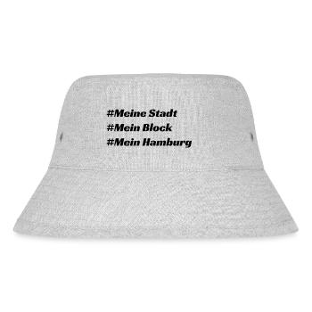 Hamburg - Stanley/Stella recycelter Bucket Hat - Grau meliert - Vorne