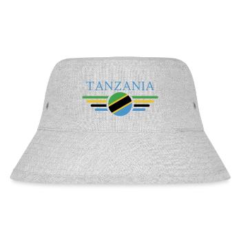 Ich liebe Tansania, Eleganz Stil Design T-Shirt - Stanley/Stella recycelter Bucket Hat - Grau meliert - Vorne