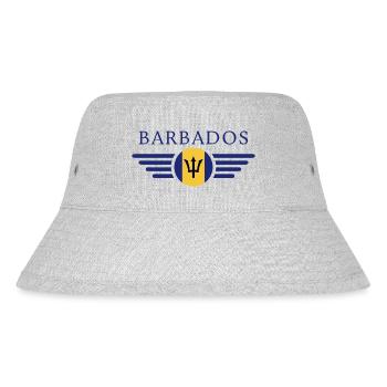 Ich liebe Barbados, Eleganz Stil Design T-Shirt - Stanley/Stella recycelter Bucket Hat - Grau meliert - Vorne