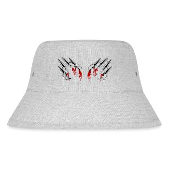 krallen - Stanley/Stella recycelter Bucket Hat - Grau meliert - Vorne