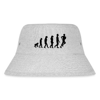 Evolution Joggen / Jogger - Stanley/Stella recycelter Bucket Hat - Grau meliert - Vorne
