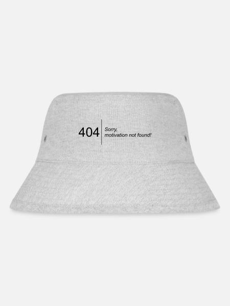 404 | Sorry, motivation not found! - Stanley/Stella recycelter Bucket Hat - Grau meliert