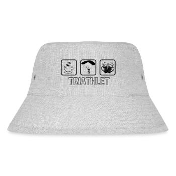 Triathlet Paragliding - Stanley/Stella recycelter Bucket Hat - Grau meliert - Vorne