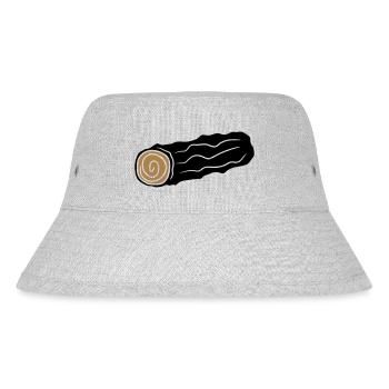 baumstamm holz stock feuerholz huette holzscheit r - Stanley/Stella recycelter Bucket Hat - Grau meliert - Vorne