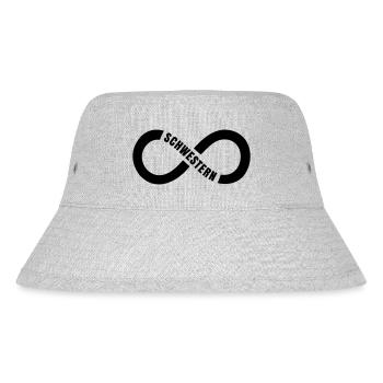 Schwestern Unendlichkeit - Stanley/Stella recycelter Bucket Hat - Grau meliert - Vorne