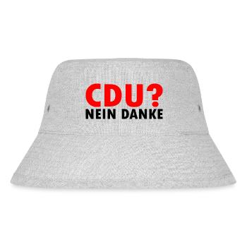 Cdu - Stanley/Stella recycelter Bucket Hat - Grau meliert - Vorne
