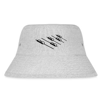 Musik Regler Mischpult - Stanley/Stella recycelter Bucket Hat - Grau meliert - Vorne