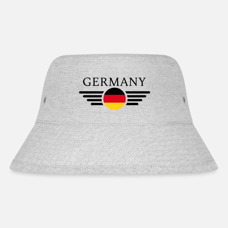 Deutschland - Stanley/Stella recycelter Bucket Hat - Grau meliert
