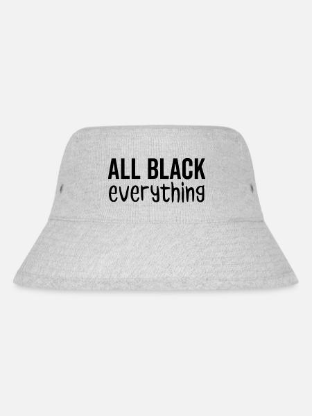Alles Schwarz Alles - Stanley/Stella recycelter Bucket Hat - Grau meliert