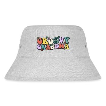 Groovy Grandma - Stanley/Stella Recycled Bucket Hat - heather grey - Front
