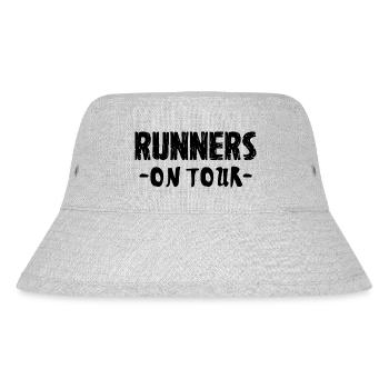Marathon Triathlon Running Jogging Biking Cycling - Stanley/Stella Recycled Bucket Hat - heather grey - Front