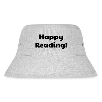 happy reading - Stanley/Stella Recycled Bucket Hat - heather grey - Front