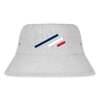 France Stripes - Stanley/Stella Recycled Bucket Hat - heather grey - Front