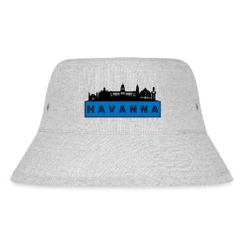Stadt Havanna - Kuba - Stanley/Stella recycelter Bucket Hat - Grau meliert - Vorne