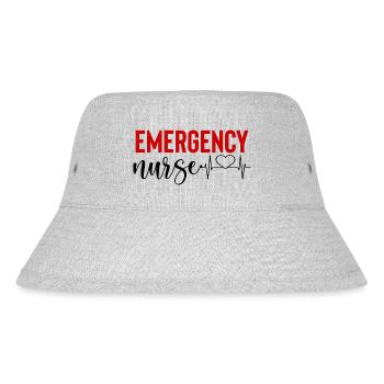 Emergency Nurse - Stanley/Stella Recycled Bucket Hat - heather grey - Front