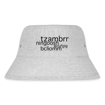 tzambrr schwarz - Stanley/Stella recycelter Bucket Hat - Grau meliert - Vorne