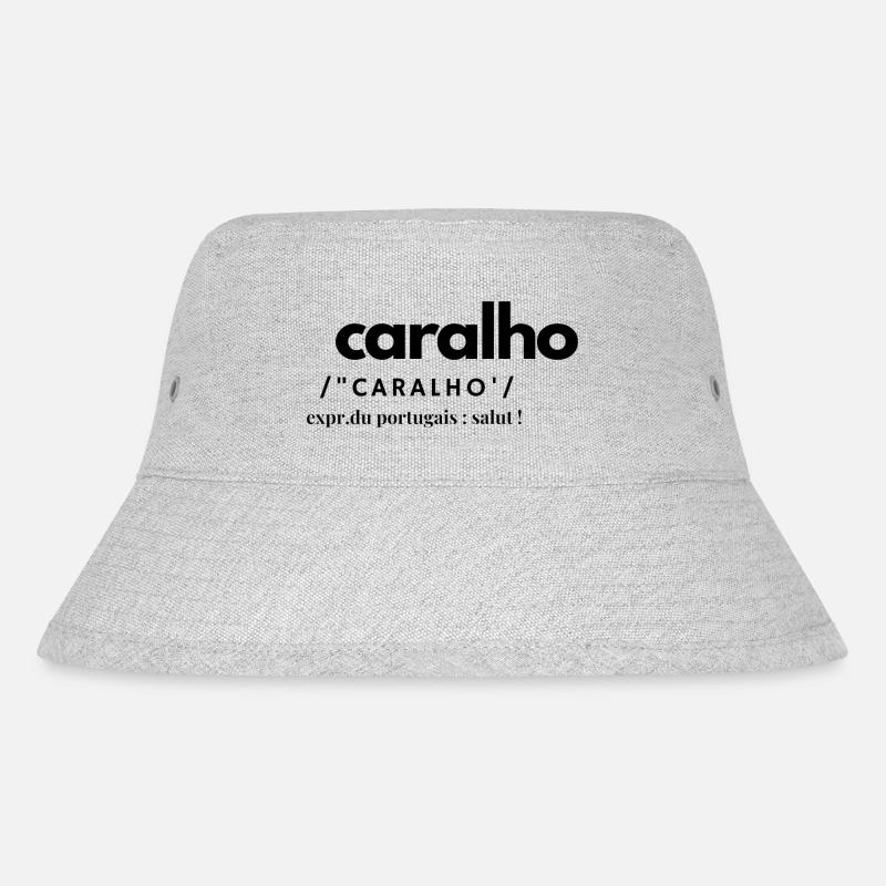 tshirt-portugais caralho - Bob recyclé Stanley/Stella - gris chiné